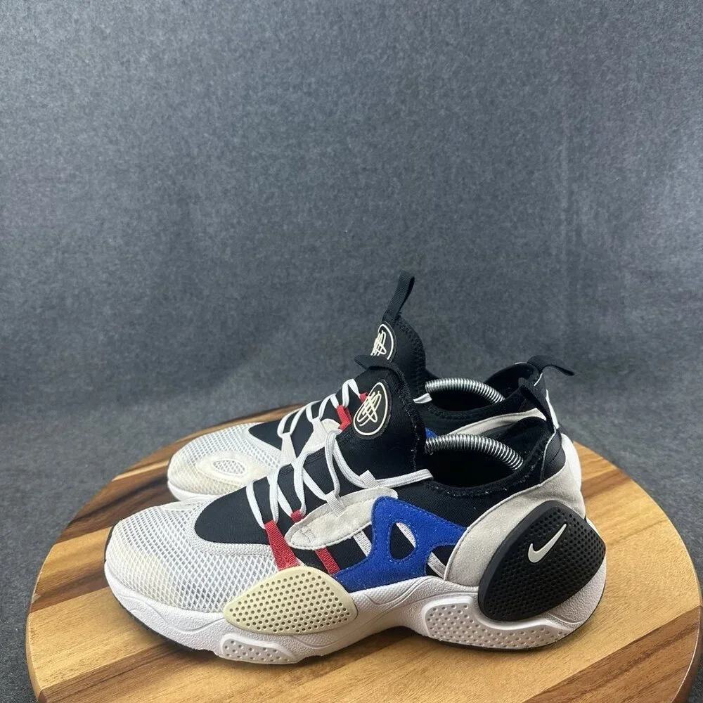 Nike Huarache EDGE TXT White Black Grey Royal Training AO1697-001 Size 11 - Picture 5 of 7